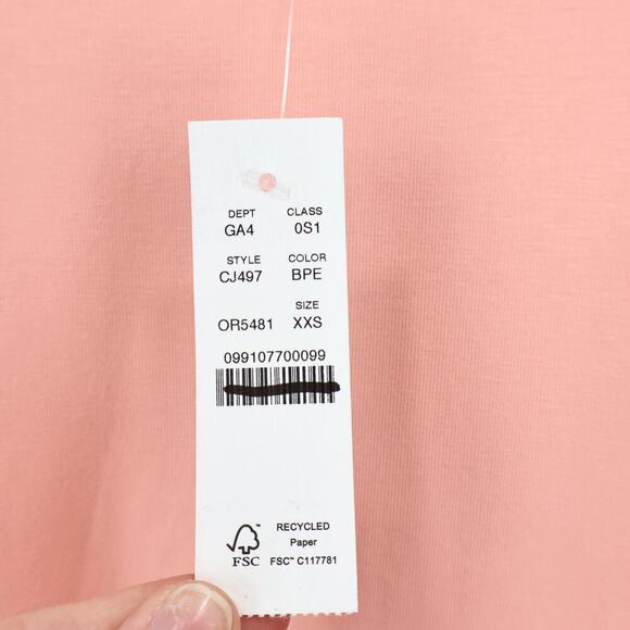 J.Crew Drop Waist Mixy Dress Peach Pink Size XXS  NWT - Picture 5 of 9